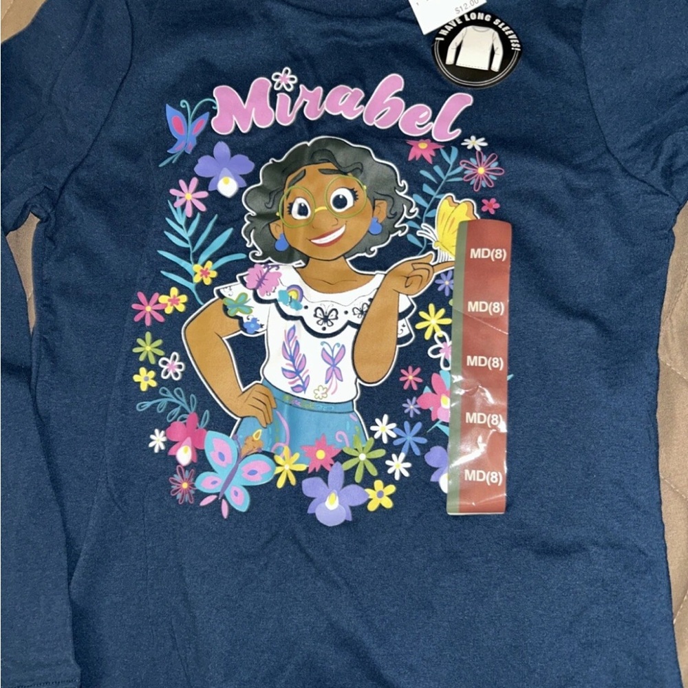 Disney Encanto Mirabel Navy Long Sleeve Tee